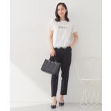 【接触冷感/UVケア】裾レースロゴTシャツ《洗濯機OK/S-3L》 | index | 詳細画像3