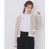 フェザーバイカラークルーネックカーディガン【洗濯機OK】 | index | 詳細画像13