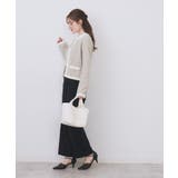 フェザーバイカラークルーネックカーディガン【洗濯機OK】 | index | 詳細画像15