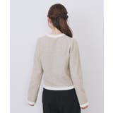 フェザーバイカラークルーネックカーディガン【洗濯機OK】 | index | 詳細画像19