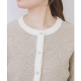 フェザーバイカラークルーネックカーディガン【洗濯機OK】 | index | 詳細画像20