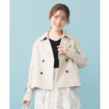 キャンディスリーブショートトレンチコート【洗濯機OK 撥水 防花粉】《5col》 | index | 詳細画像1 