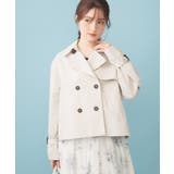 グレージュ(050) | キャンディスリーブショートトレンチコート【洗濯機OK 撥水 防花粉】《5col》 | index