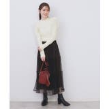 ショルダーチュールフリルハイネックニット【洗濯機OK/抗ピル】 | index | 詳細画像3 