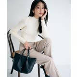 ショルダーチュールフリルハイネックニット【洗濯機OK/抗ピル】 | index | 詳細画像20 