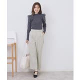 裏起毛ストレッチワイドパンツ【洗濯機OK/イージーアイロン】 | index | 詳細画像2 