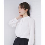 ボウタイタックブラウス【洗濯機OK/防シワ】《XS～3L》 | index | 詳細画像8 