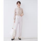 ボウタイタックブラウス【洗濯機OK/防シワ】《XS～3L》 | index | 詳細画像14 