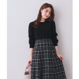 チェックラメジャカードニットワンピース | index | 詳細画像5 