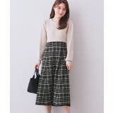 チェックラメジャカードニットワンピース | index | 詳細画像12 