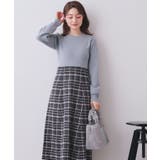 チェックラメジャカードニットワンピース | index | 詳細画像20 