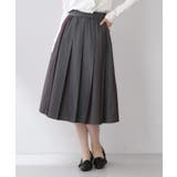 グリーン(023) | ポリシャンブレータックフレアスカート【洗濯機OK】 | index