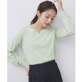 ゴールドパーツ付きハートネックニット【洗濯機OK】 | index | 詳細画像5 