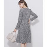 ミックスツィードフレアワンピース【洗える イージーアイロン ストレッチ】《S～3… | index | 詳細画像5 