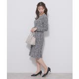 ミックスツィードフレアワンピース【洗える イージーアイロン ストレッチ】《S～3… | index | 詳細画像7 