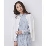 柄編みクルーネックカーディガン【洗濯機OK】《7col》 | index | 詳細画像18 