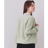 チェックジャカードカーディガン【洗濯機OK】 | index | 詳細画像5 