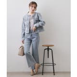 セルロース混フレアデニムパンツ【洗濯機OK】 | index | 詳細画像4 