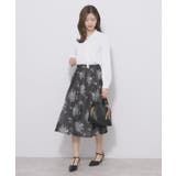 オーガンジーフラワーフレアスカート【洗濯機OK/イージーアイロン】 | index | 詳細画像12 