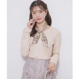 ピンクベージュ(053) | ラメシアーリブトップス【洗濯機OK/接触冷感】 | index