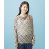 シアーチェックドレープネックトップス【洗濯機OK】 | index | 詳細画像14 