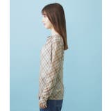 シアーチェックドレープネックトップス【洗濯機OK】 | index | 詳細画像15 