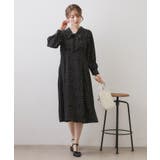 リボンボウタイドットワンピース【洗濯機OK/イージーアイロン/防シワ】 | index | 詳細画像2 