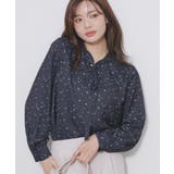 ネイビー(194) | フェイクパールピンボウタイブラウス【洗濯機OK イージーアイロン ストレッチ】《… | index