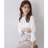 オフホワイト(003) | ランダムタックトップス【洗濯機OK/吸水速乾/接触冷感/UVケア】《5col》 | index