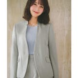 ノーカラージャケット セットアップ対応可【洗える 接触冷感 | index | 詳細画像1 