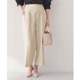 グレージュ(050) | ストレッチ2タックワイドパンツ セットアップ対応可【洗濯機OK 接触冷感 | index