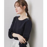 度詰めリップル肩釦ボートネックトップス【洗濯機OK】 | index | 詳細画像9 