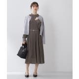 ベルト付きプリーツフレアワンピース【洗濯機OK イージーアイロン 防シワ】《5c… | index | 詳細画像7 