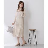 ベルト付きプリーツフレアワンピース【洗濯機OK イージーアイロン 防シワ】《5c… | index | 詳細画像14 