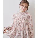 ピンクベージュ(153) | エアリープリーツスタンドカラーブラウス【洗濯機OK イージーアイロン 防シワ】《… | index