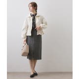 スタンドカラーペプラムブルゾン【洗濯機OK】 | index | 詳細画像2 