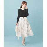 レースフリルVネックリブニット【洗濯機OK/坑ピル】 | index | 詳細画像6 