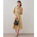 ベルト付きタックシャツワンピース【洗濯機OK/イージーアイロン】 | index | 詳細画像4