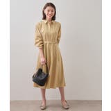 ベルト付きタックシャツワンピース【洗濯機OK/イージーアイロン】 | index | 詳細画像5