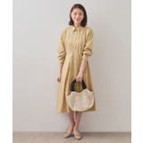 ベルト付きタックシャツワンピース【洗濯機OK/イージーアイロン】 | index | 詳細画像6