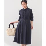 ベルト付きタックシャツワンピース【洗濯機OK/イージーアイロン】 | index | 詳細画像9