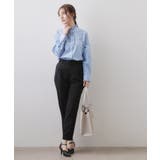 ブロードフロントフリルブラウス【洗濯機OK】《5col》 | index | 詳細画像7