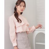 フリルキーネックシャツ【洗濯機OK イージーアイロン 防シワ】《XS~LL | index | 詳細画像10