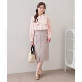 フリルキーネックシャツ【洗濯機OK イージーアイロン 防シワ】《XS~LL | index | 詳細画像11