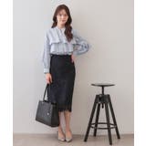 フリルキーネックシャツ【洗濯機OK イージーアイロン 防シワ】《XS~LL | index | 詳細画像15