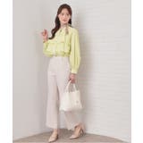 フリルキーネックシャツ【洗濯機OK イージーアイロン 防シワ】《XS~LL | index | 詳細画像24