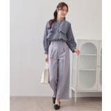 フリルキーネックシャツ【洗濯機OK イージーアイロン 防シワ】《XS~LL | index | 詳細画像27