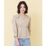 カシュクールタックシャツ【洗濯機OK／ストレッチ】 | index | 詳細画像24 