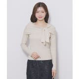 オフショルリボンリブニット【洗濯機OK】 | index | 詳細画像21 