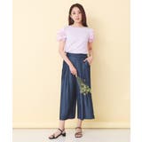 フリルドッキングスリーブTシャツ【洗濯機OK／UVケア】 | index | 詳細画像6 